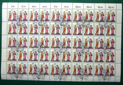 Berlin 50er Bogen 355 Ersttagssonderstempel #JZ029