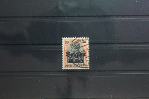 Deutsche Besetzung 1. WK Belgien 19 gestempelt Vollstempel #TT163