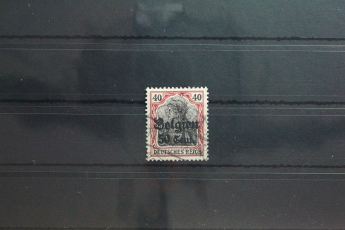 Deutsche Besetzung 1. WK Belgien 20 gestempelt Vollstempel #TT170
