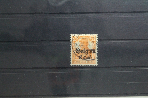 Deutsche Besetzung 1. WK Belgien 13 gestempelt Vollstempel #TT121