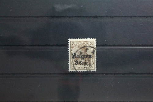 Deutsche Besetzung 1. WK Belgien 11 gestempelt Vollstempel #TT198