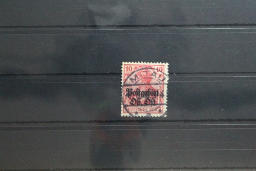 Deutsche Besetzung 1. WK Oberbefehlshaber Ost 5 gestempelt Vollstempel #TT303