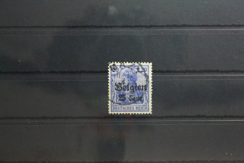 Deutsche Besetzung 1. WK Belgien 18 gestempelt Vollstempel #TT215