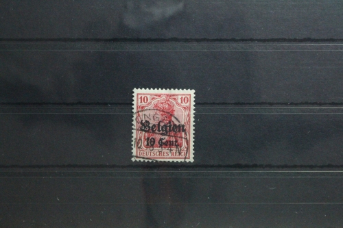 Deutsche Besetzung 1. WK Belgien 14 gestempelt Vollstempel #TT127