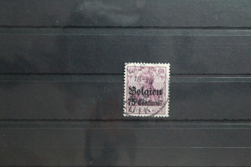 Deutsche Besetzung 1. WK Belgien 6 gestempelt Vollstempel #TT083
