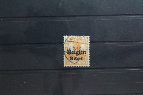 Deutsche Besetzung 1. WK Belgien 13 gestempelt Vollstempel #TT119
