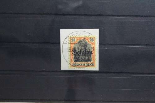 Deutsche Besetzung 1. WK Belgien 17 gestempelt Vollstempel #TT146