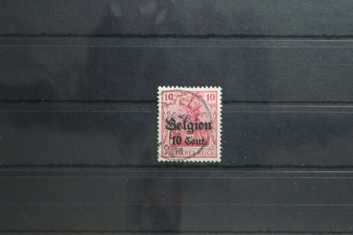 Deutsche Besetzung 1. WK Belgien 14 gestempelt Vollstempel #TT129