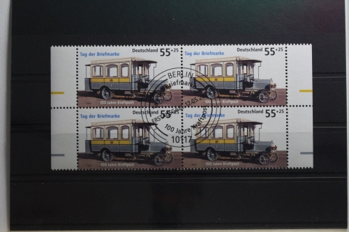 BRD 2456 gestempelt als 4er Eckrand #TX220