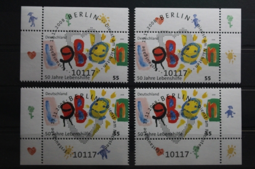 BRD 2702 gestempelt mit allen vier Eckenrändern #TX348