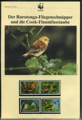 Cook Inseln 1989 WWF komplettes Kapitel postfrisch MK FDC