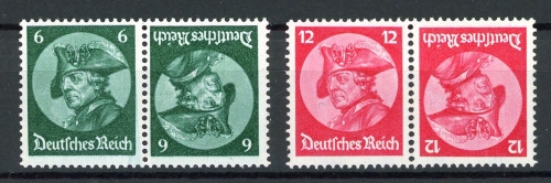 Deutsches Reich K 17-18 postfrisch Zusammendruck #HU027