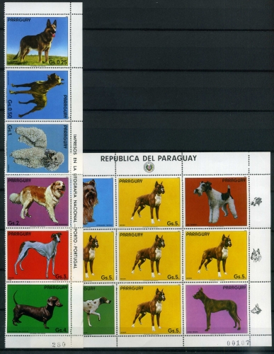 Paraguay 3709-3715 postfrisch Hunde #IV356