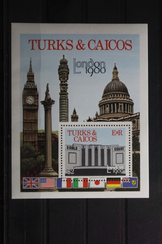Turks- und Caicosinseln Block 22 mit 489 postfrisch #TX719