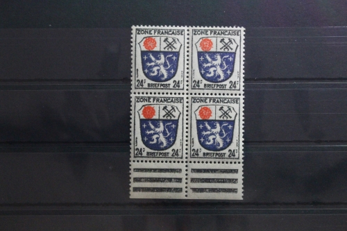 Fr. Zone Allgemeine Ausgabe 9 postfrisch als Viererblock #TY649
