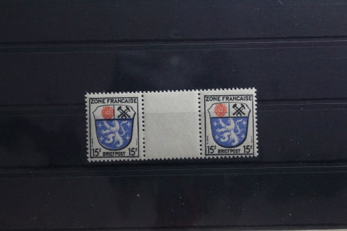 Fr. Zone Allgemeine Ausgabe 7 ZW postfrisch Zwischenstegpaar #TY596