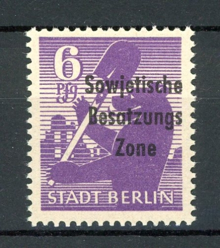 SBZ Allg. Ausg. Abart 201 A wb DDII postfrisch geprüft #HU162