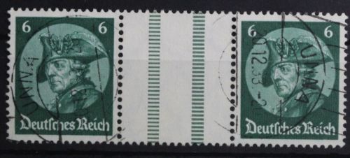 Deutsches Reich Zd WZ9 gestempelt Zusammendrucke #TZ218