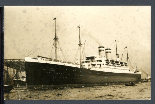 AK Fotopostkarte MS Deutschland (1924) ungebraucht #HU281