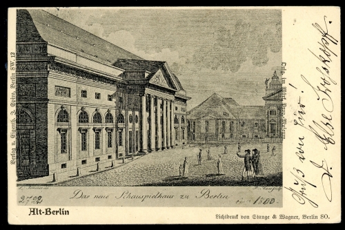 AK Berlin Neues Schauspielhaus 1903 gebraucht #HU331