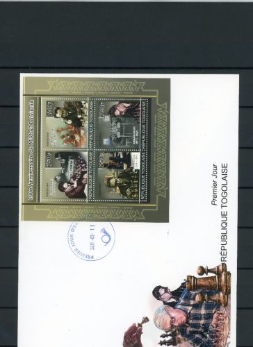Togo Kleinbogen 3914-3917 Schach Ersttagesbrief/FDC #JW734