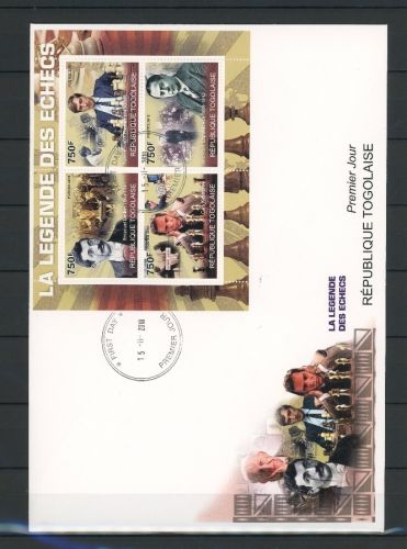 Togo Kleinbogen 3629-3632 Schach Ersttagesbrief/FDC #JW738