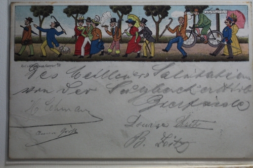 AK Deutschland Grußkarte 1898 gebraucht #PH892