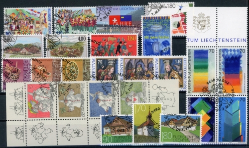 Liechtenstein Jahrgang 1998 gestempelt