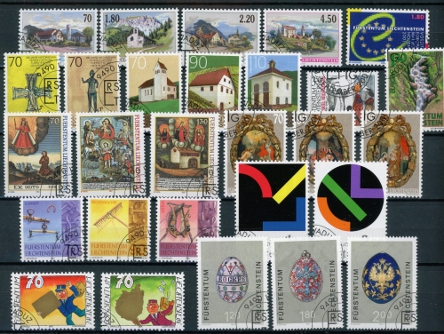 Liechtenstein Jahrgang 2001 gestempelt