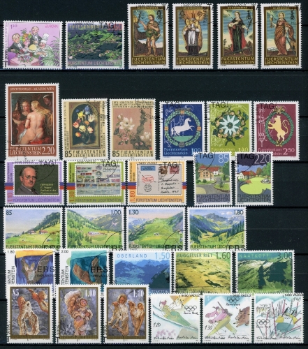 Liechtenstein Jahrgang 2005 gestempelt
