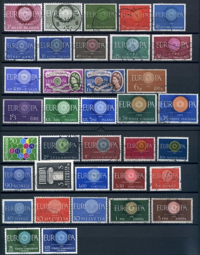 Cept Jahrgang 1960 gestempelt