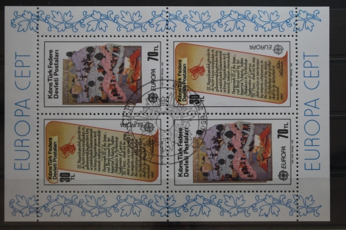 Türkisch-Zypern Block 3 mit 114-115 gestempelt