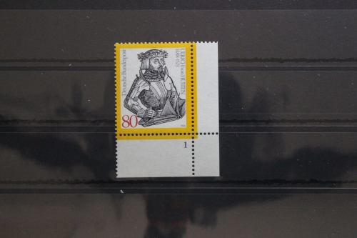 BRD 1364 postfrisch als Eckrand mit Formnummer 1 #UB967