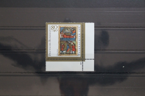 BRD 1346 postfrisch als Eckrand mit Formnummer 1 #UB894