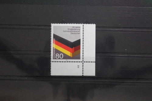 BRD 1265 postfrisch als Eckrand mit Formnummer 2 #UC177