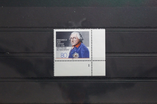 BRD 1292 postfrisch als Eckrand mit Formnummer 1 #UC296