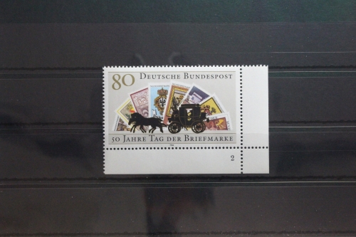 BRD 1300 postfrisch als Eckrand mit Formnummer 2 #UD150