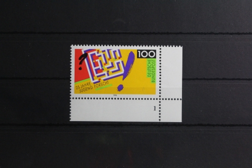 BRD 1453 postfrisch als Eckrand mit Formnummer 1 #UA888