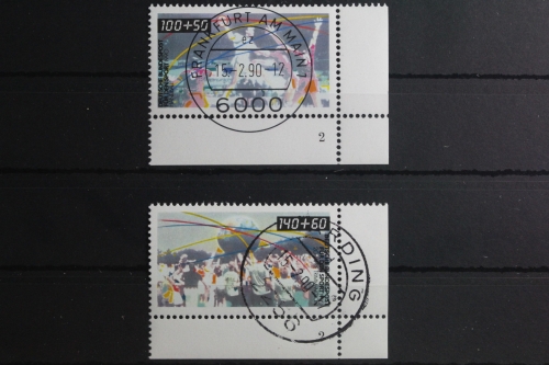 BRD 1449-1450 gestempelt als Eckrand mit Formnummer 2 #UA922