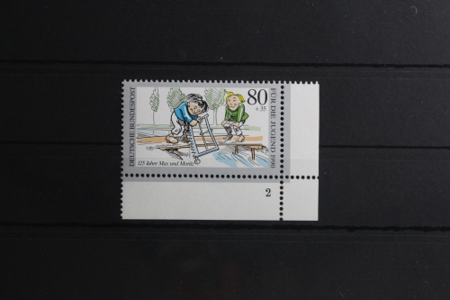 BRD 1457 postfrisch als Eckrand mit Formnummer 2 #UA876