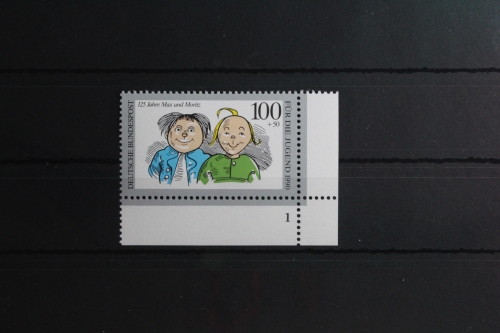BRD 1458 postfrisch als Eckrand mit Formnummer 1 #UA883