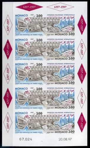 Monaco Kleinbogen 2333-2334 B postfrisch