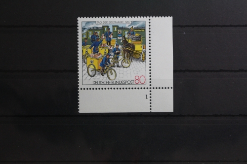 BRD 1337 postfrisch als Eckrand mit Formnummer 1 #UD474