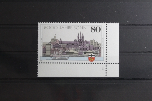 BRD 1402 postfrisch als Eckrand mit Formnummer 1 #UE549