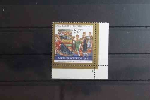 BRD 1396 postfrisch als Eckrand mit Formnummer 1 #UE507