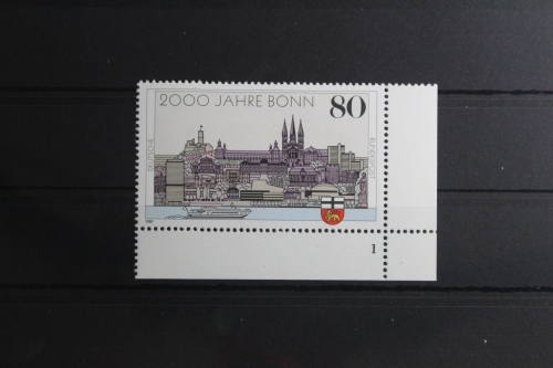 BRD 1402 postfrisch als Eckrand mit Formnummer 1 #UE546