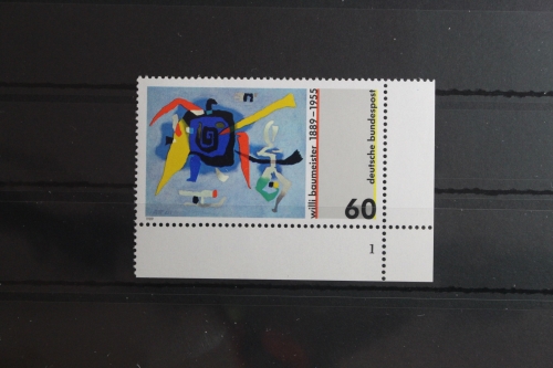 BRD 1403 postfrisch als Eckrand mit Formnummer 1 #UE529