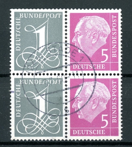 Bund 2x W 17 X gestempelt