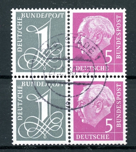 Bund 2x W 17 X gestempelt