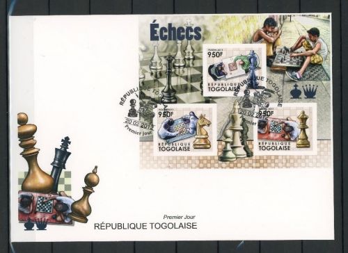 Togo Kleinbogen 4357-4359 B Schach Ersttagesbrief/FDC #JW787